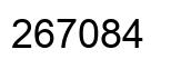 Number 267084 black image