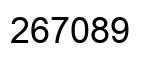 Number 267089 black image