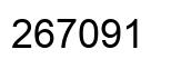 Number 267091 black image
