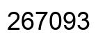 Number 267093 black image