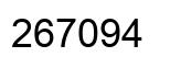 Number 267094 black image