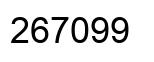 Number 267099 black image