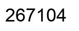 Number 267104 black image