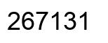 Number 267131 black image