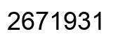 Number 2671931 black image