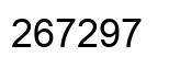 Number 267297 black image