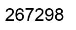 Number 267298 black image