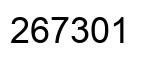Number 267301 black image