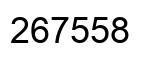 Número 267558 imagen negro