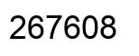 Number 267608 black image
