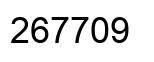 Number 267709 black image