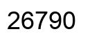 Número 26790 imagen negro