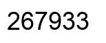 Número 267933 imagen negro