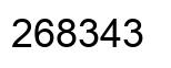 Número 268343 imagen negro