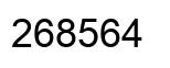 Número 268564 imagen negro