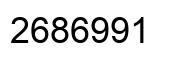 Number 2686991 black image