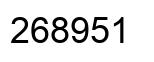 Número 268951 imagen negro