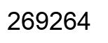 Number 269264 black image