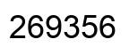 Number 269356 black image