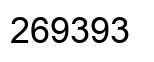 Number 269393 black image