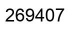 Número 269407 imagen negro