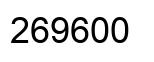 Number 269600 black image