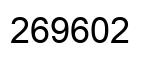 Number 269602 black image