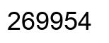 Number 269954 black image