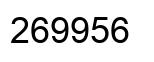 Number 269956 black image