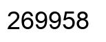 Number 269958 black image