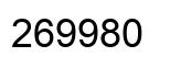 Number 269980 black image