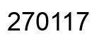 Number 270117 black image