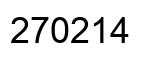 Number 270214 black image