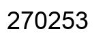 Número 270253 imagen negro