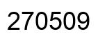 Número 270509 imagen negro