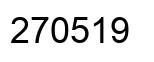 Number 270519 black image
