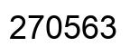 Number 270563 black image