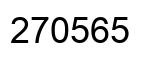 Number 270565 black image