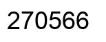 Number 270566 black image