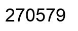 Number 270579 black image