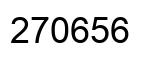 Número 270656 imagen negro