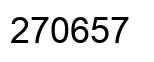 Número 270657 imagen negro