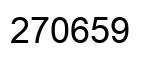 Number 270659 black image