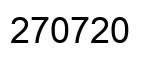 Number 270720 black image