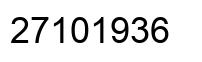 Number 27101936 black image