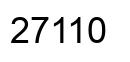 Número 27110 imagen negro