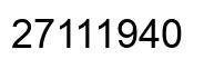 Número 27111940 imagen negro