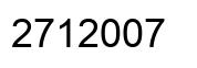 Número 2712007 imagen negro