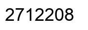Number 2712208 black image