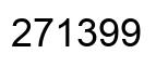 Number 271399 black image